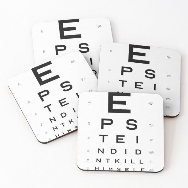 Item preview, EPSTEIN DIDNT KILL HIMSELF - EYE CHART   designed and sold by XMakena.