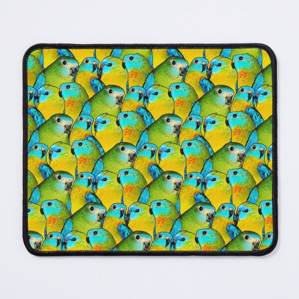 Item preview, Turquoise Parakeet Parrot Bird Pattern designed and sold by Alienphysique.