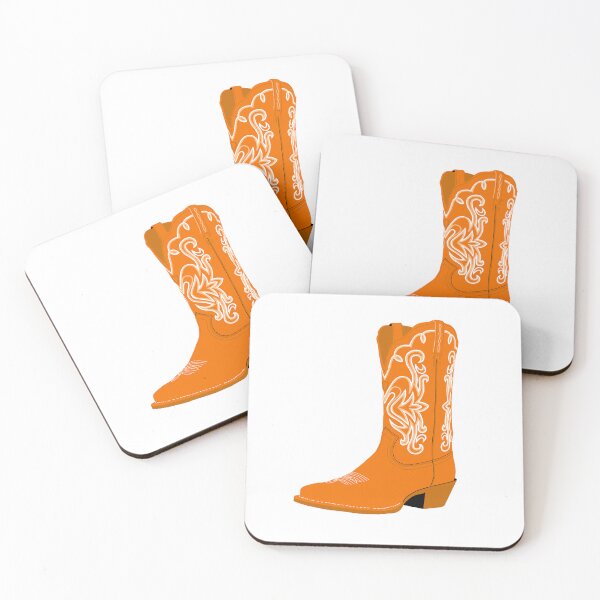 Item preview, Orange Cowboy Boot  designed and sold by Sarah Cummings.