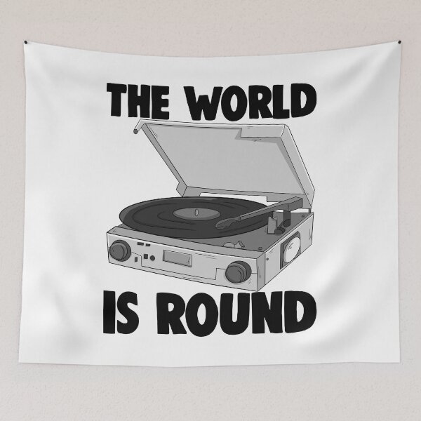 Item preview, The World Is Round Vinyl designed and sold by Bendthetrend.