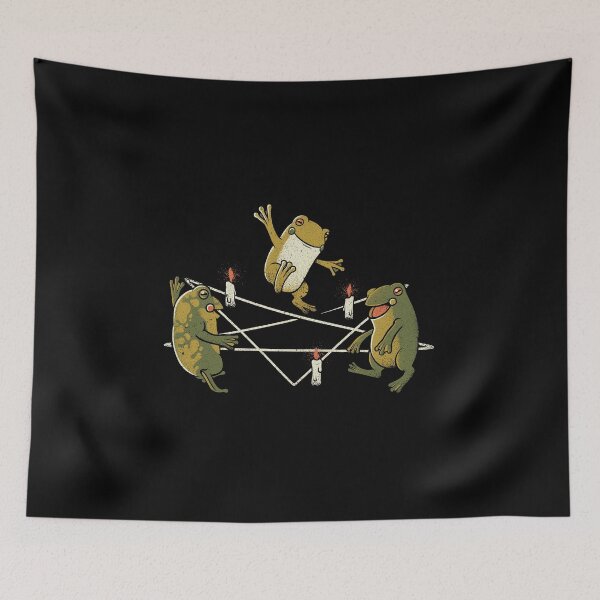 Item preview, Dancing Frog Pentagram Witchcraft by Tobe Fonseca designed and sold by Tobe Fonseca®.