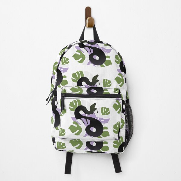 Item preview, Snake in Genderqueer Pride Colour Monstera Leaves designed and sold by Nerdynoods.