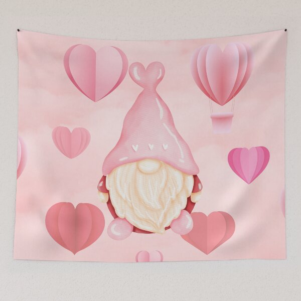 Item preview, Pink gnome with heart designed and sold by JRCS.