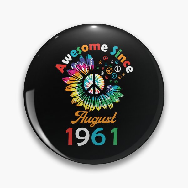 Item preview, Funny Birthday Quote, Awesome Since August 1961, Retro Birthday designed and sold by Estrytee.