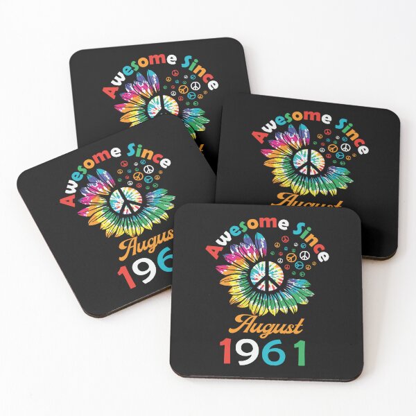 Item preview, Funny Birthday Quote, Awesome Since August 1961, Retro Birthday designed and sold by Estrytee.