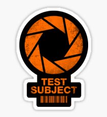 Test Subject -orange- Sticker