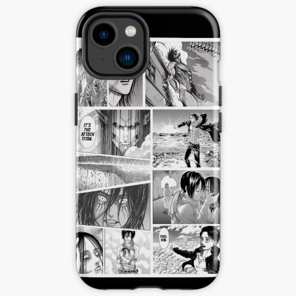 Attack on titan manga pages collage iPhone Tough Case