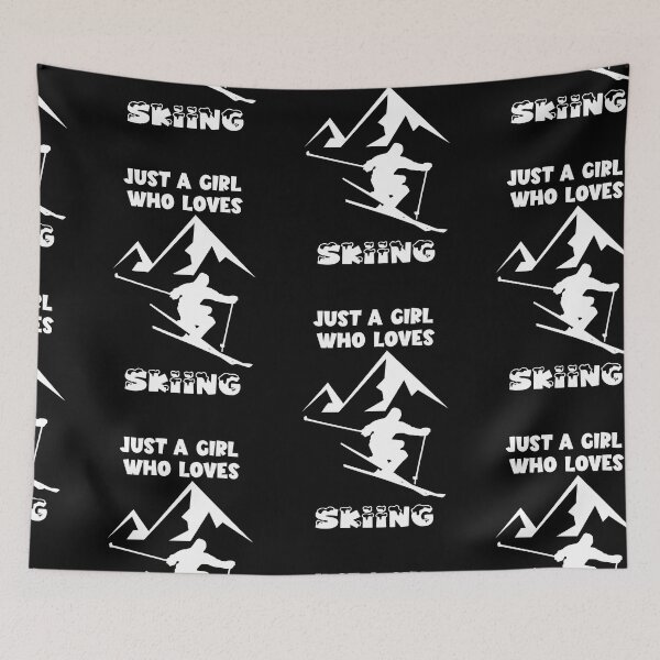Item preview, Solo una chica que ama esquiar, me encanta esquiar designed and sold by SportyDogShop.