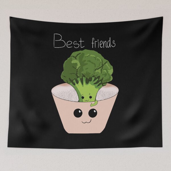 Item preview, Best Friends Cute Broccoli And Rise designed and sold by BigFatMistake.
