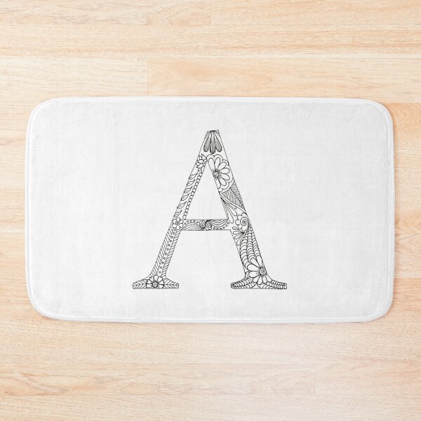 Item preview, Henna Alphabet A / Henna Letter A - Black Henna Line Art designed and sold by Mrs-PenLine.