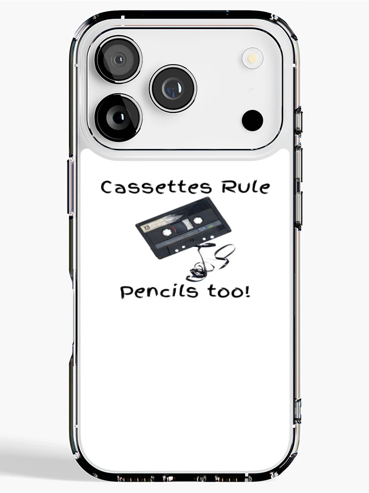 Thumbnail 1 of 5, iPhone Case, Cassettes Rule designed and sold by BubbleTextBox.