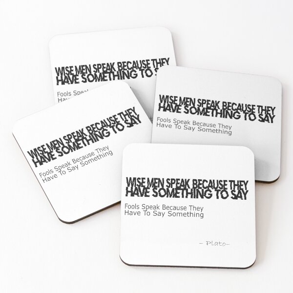 Item preview, Wise Men Speak Because They Have Something To Say - Plato's quote  designed and sold by LovePhilosophy.