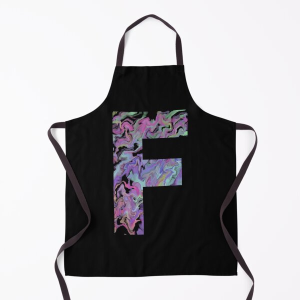 Item preview, Letter F Sticker; Acrylic Pour Effect Pattern Sticker designed and sold by WoollyOrbit2000.