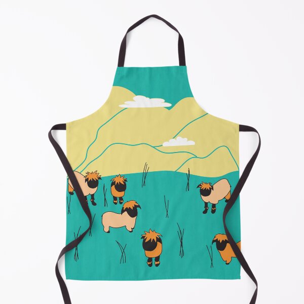 Item preview, Blacknose Swiss Sheep Aqua and orange designed and sold by DannysReRemodel.
