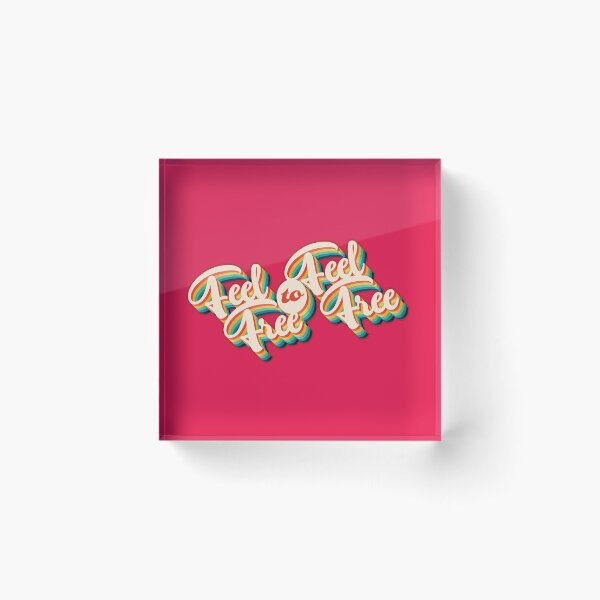 Item preview, Feel Free to Feel Free on Red designed and sold by Retro Futurist.