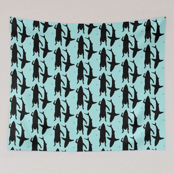 Item preview, Surfer and Shark designed and sold by Fin Bay Designs.