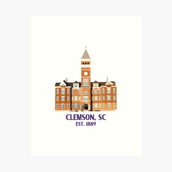 Clemson Tillman Hall Art Print