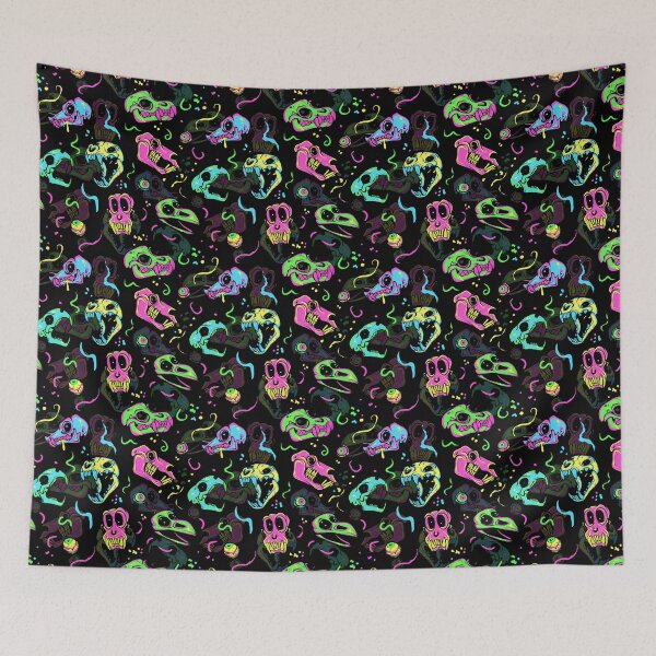 Item preview, Funky Skulls Pattern designed and sold by ReneeV.