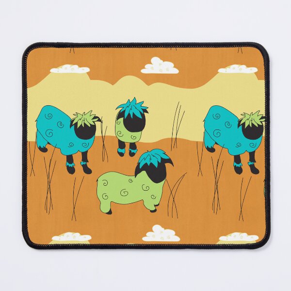 Item preview, Blacknose Swiss Sheep Orange and Aqua designed and sold by DannysReRemodel.