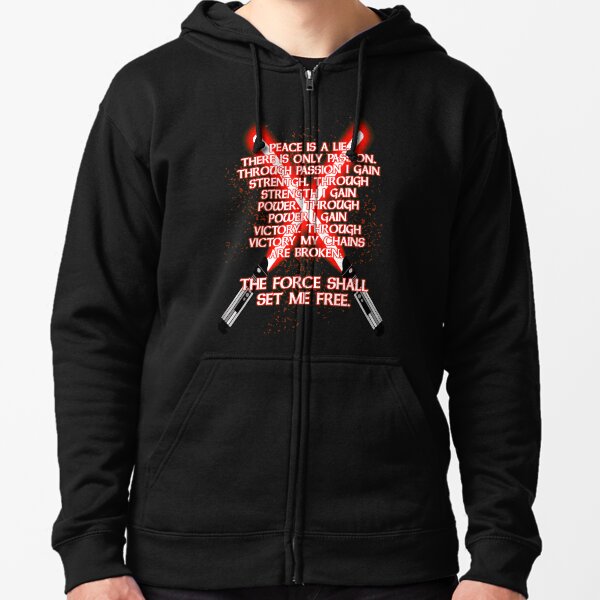 Código Sith Sudadera con capucha y cremallera