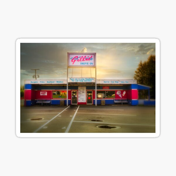 "Gillis Drivein 2 Montague PEI " Sticker for Sale by RobertAlsop