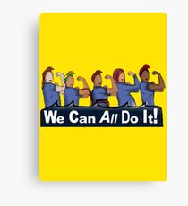 We can All do it- #LoveTrumpsHate Canvas Print