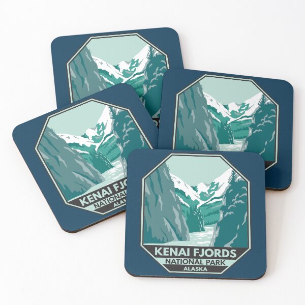 Item preview, Kenai Fjords National Park Alaska Emblem designed and sold by KrisSidDesigns.