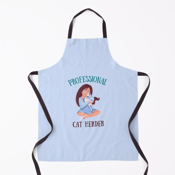 Item preview, Professional Cat Herder - Blue Cat Girl for Cat Lovers Funny Cute designed and sold by JoyTop.