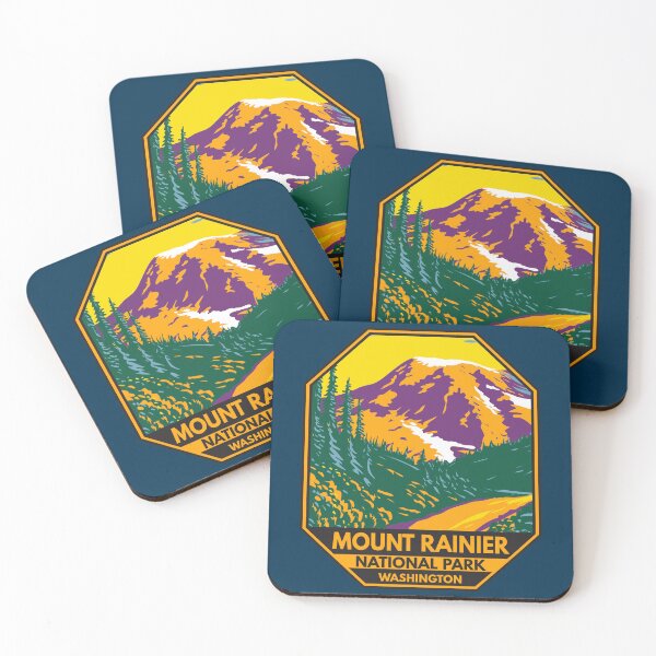 Item preview, Mount Rainier National Park Washington Emblem designed and sold by KrisSidDesigns.
