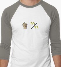 Oldschool Runescape 99 Strength Men's Baseball ¾ T-Shirt