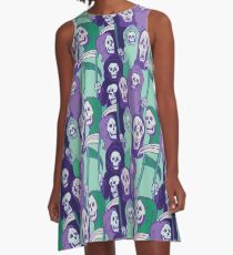 Ghoul Stripes A-Line Dress