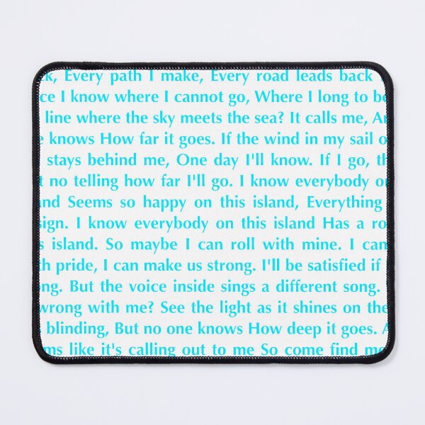Item preview, How Far I’ll Go (style3) designed and sold by QuotableYou.