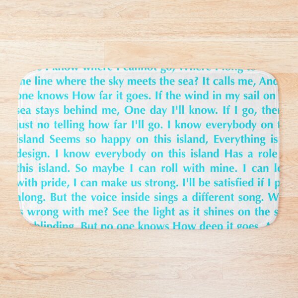 Item preview, How Far I’ll Go (style3) designed and sold by QuotableYou.