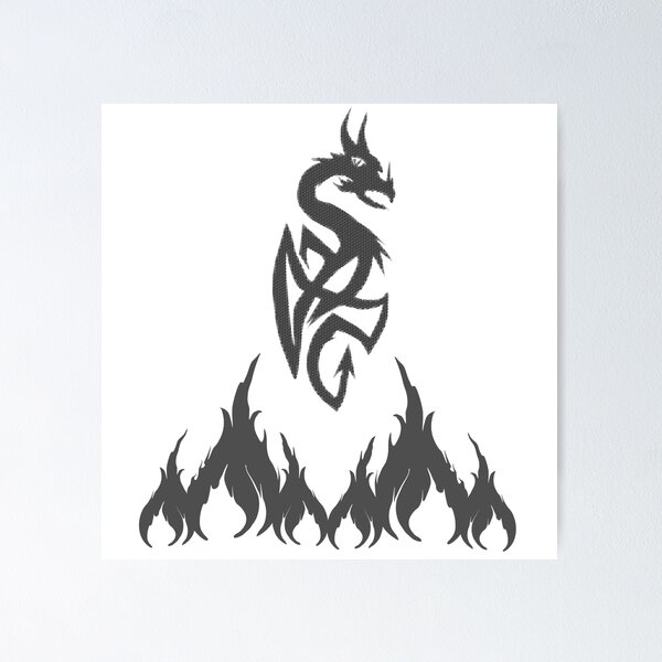 Tribal Chinese Dragon Tattoo Greeting Card for Sale by BiscuitSnack