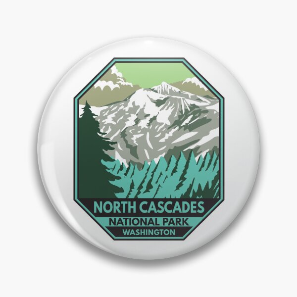 Item preview, North Cascades National Park Washington Goode Mountain Emblem designed and sold by KrisSidDesigns.