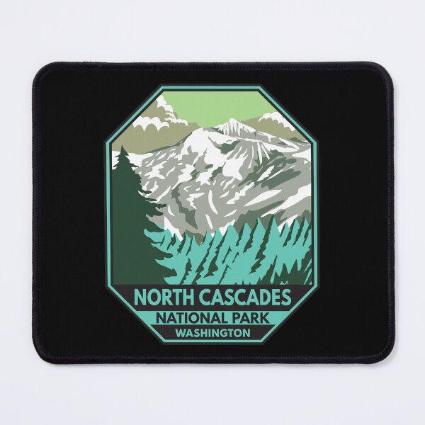 Item preview, North Cascades National Park Washington Goode Mountain Emblem designed and sold by KrisSidDesigns.