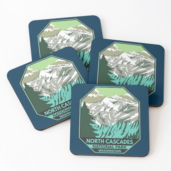 Item preview, North Cascades National Park Washington Goode Mountain Emblem designed and sold by KrisSidDesigns.