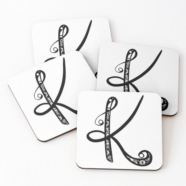 Artikelvorschau, Initial K Zentangle entworfen und verkauft von sticking-w-you.