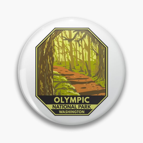 Item preview, Olympic National Park Washington Hoh Rainforest Emblem designed and sold by KrisSidDesigns.