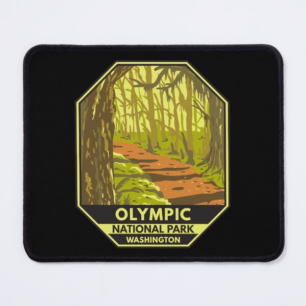 Item preview, Olympic National Park Washington Hoh Rainforest Emblem designed and sold by KrisSidDesigns.