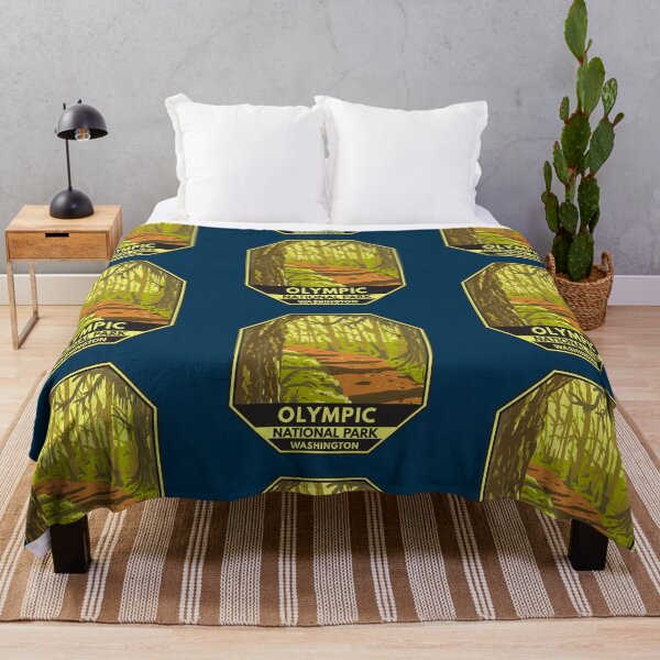 Item preview, Olympic National Park Washington Hoh Rainforest Emblem designed and sold by KrisSidDesigns.
