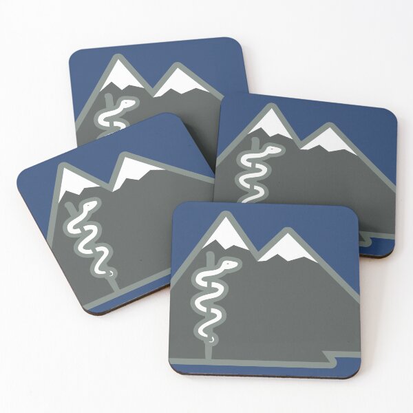 Item preview, Rod of Asclepius with Mountains designed and sold by Artsy-Chemist.
