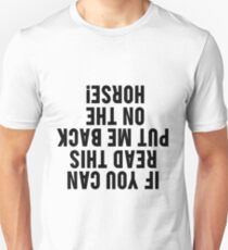 Equestrian Funny Horse Unisex T-Shirt