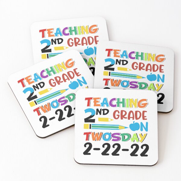 Item preview, Teaching 2nd Grade on Twosday 2-22-22 designed and sold by ZANKELLO.