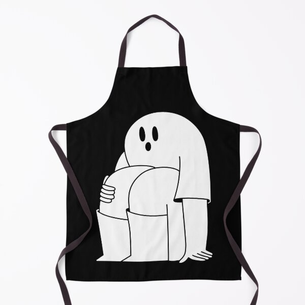 Item preview, Shy Ghost (black background) designed and sold by Owl-n-bear.