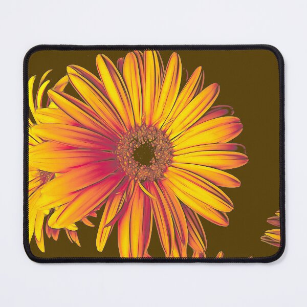 Item preview, Yellow Orange Daisy Modern Floral Art A024 designed and sold by byNicol.