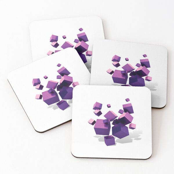 Item preview, Purple cubes designed and sold by suesla.