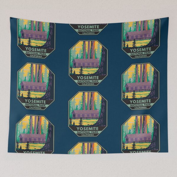 Item preview, Yosemite National Park Mariposa Grove Cabin California designed and sold by KrisSidDesigns.