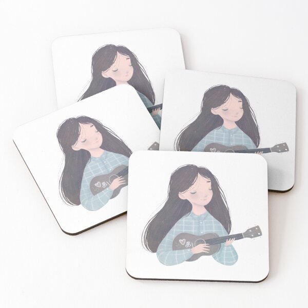 Item preview, A girl with a ukulele designed and sold by montana-22.