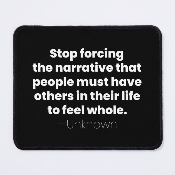 Item preview, Stop Forcing the Narrative, Unknown Introvert Quote designed and sold by MariosNydras.